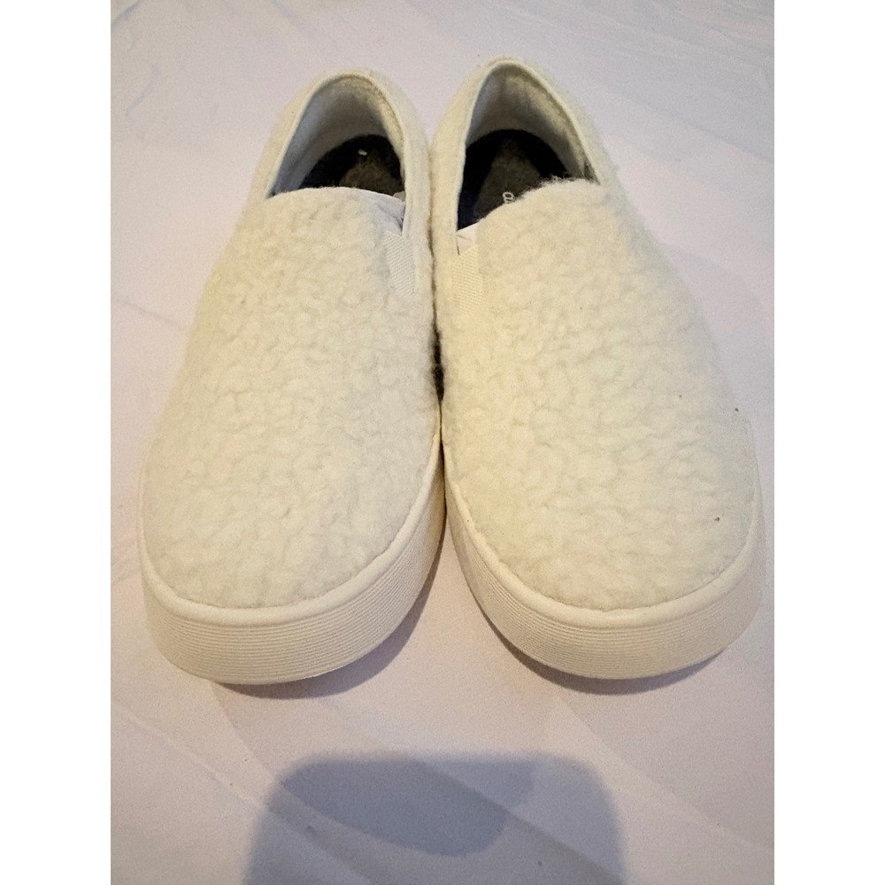 Allbirds Wool Cruiser Slip On Fluff Natural White Sneakers A11824W070 Womens 7